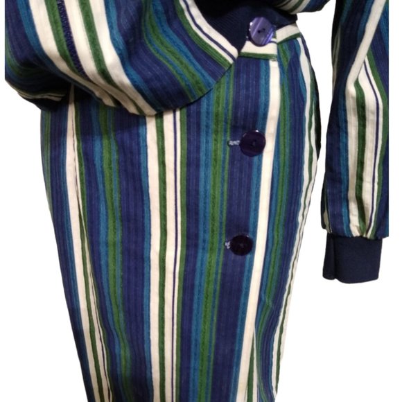 Vintage Lindsey Scott Sport Striped Skirt and Jacker - Picture 5 of 7